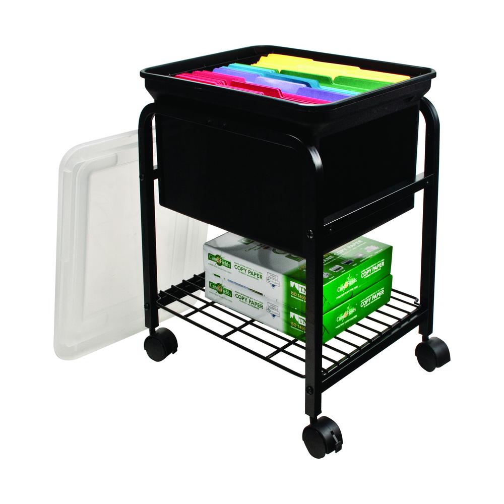 Metal Rolling Hanging-File Cart. Picture 6