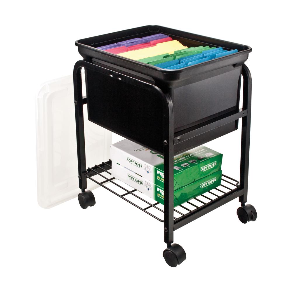 Metal Rolling Hanging-File Cart. Picture 7