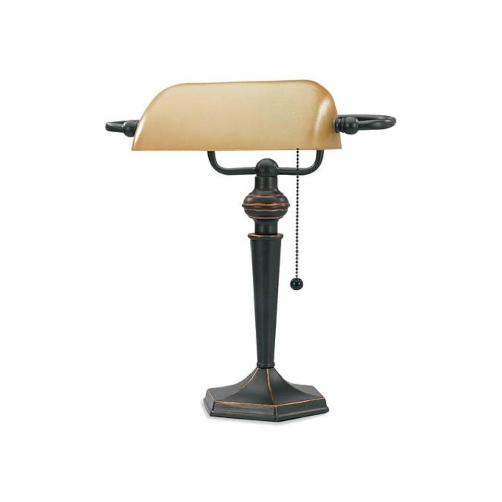 Incandescent Desk Lamp, 6.5w x 6.5d x 16h, Oil Rubbed Bronze. Picture 1