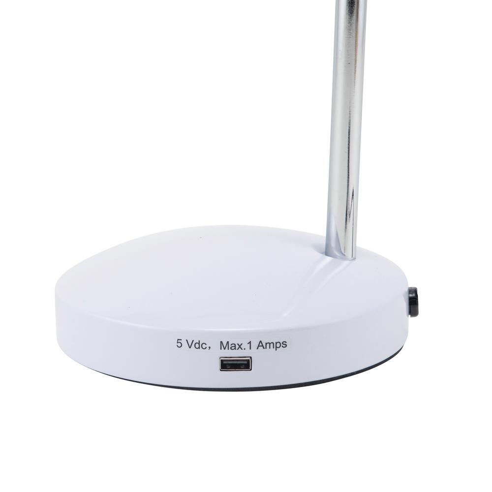 V-Light 15 inch White LED Task Lamp with USB. Picture 6