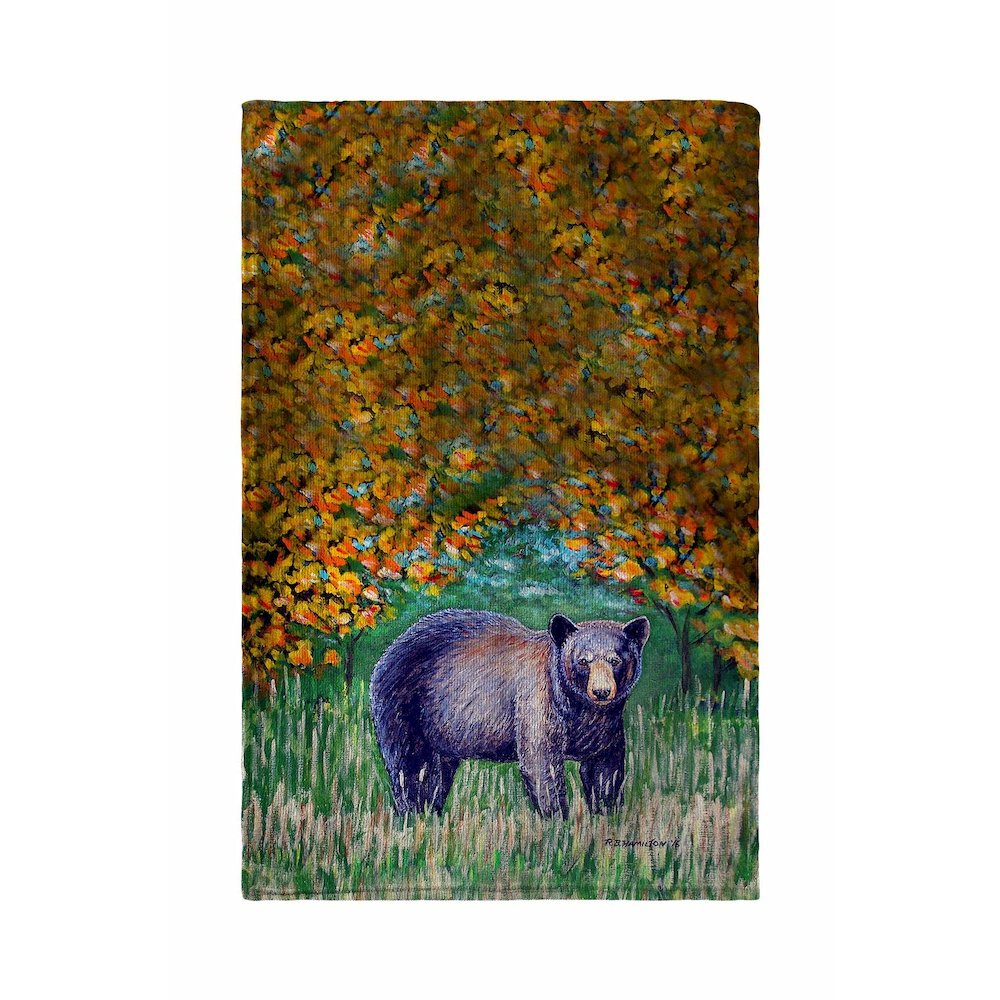 Black Bear Kitchen Towel. Picture 1