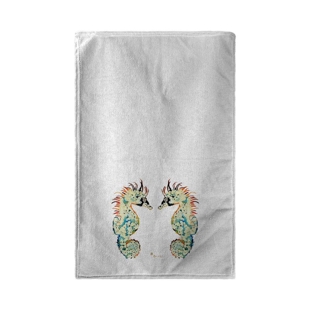 Two Irises Kitchen Towel. Picture 1