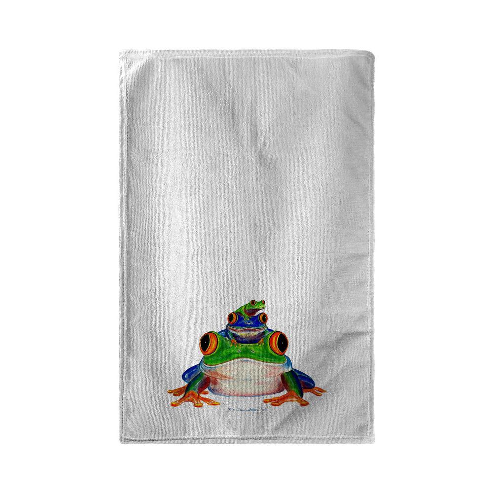 Stacked Frogs Kitchen Towel. Picture 1