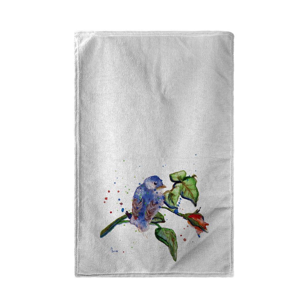 Betsy's Blue Bird Kitchen Towel. Picture 1