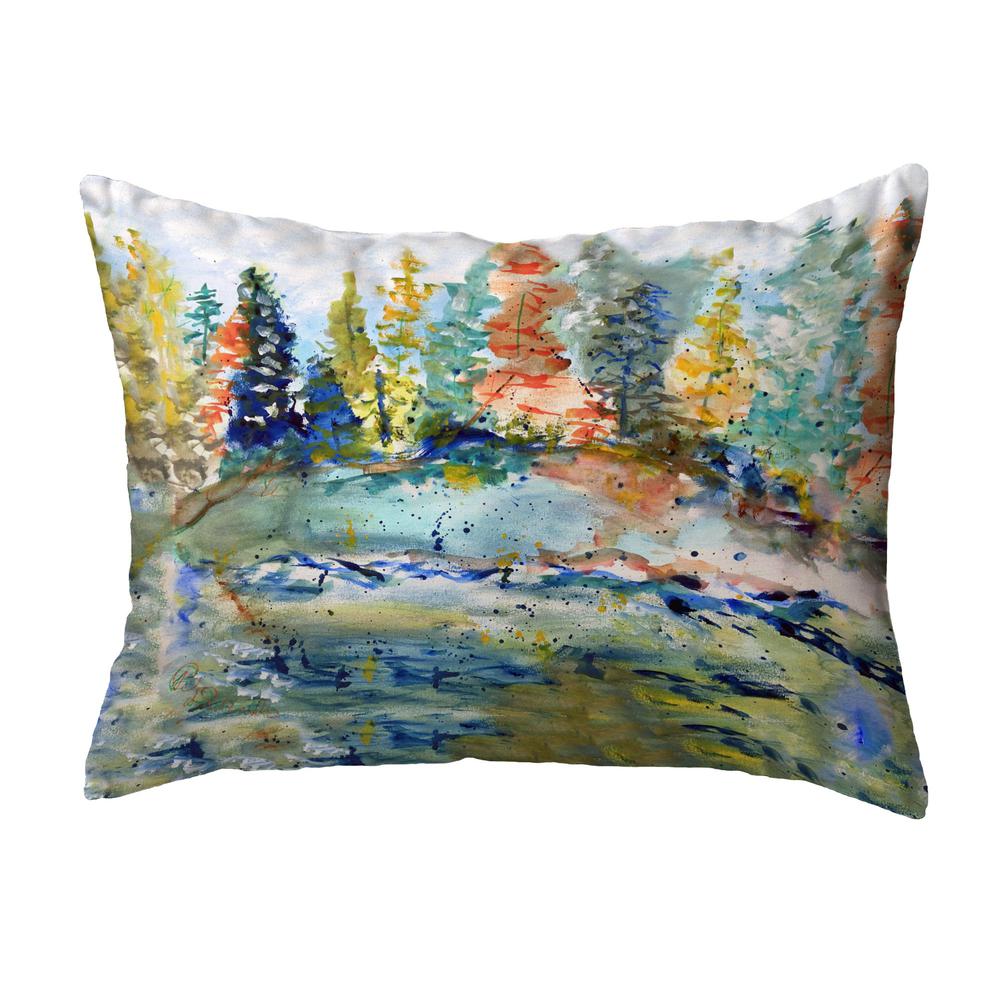 Turtle & Tiger Swallowtail Butterfly No Cord Pillow 16x20. Picture 2