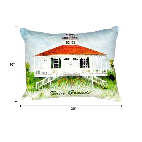 Boca Grande Lighthouse No Cord Pillow  16x20. Picture 4