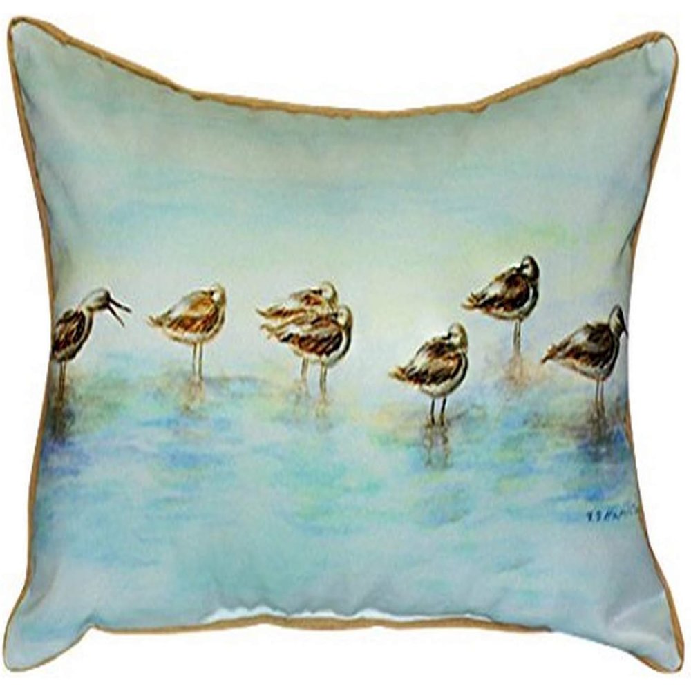 Summer Avocets Extra Large Zippered Pillow Cover Only (No Insert) 20x24. Picture 1