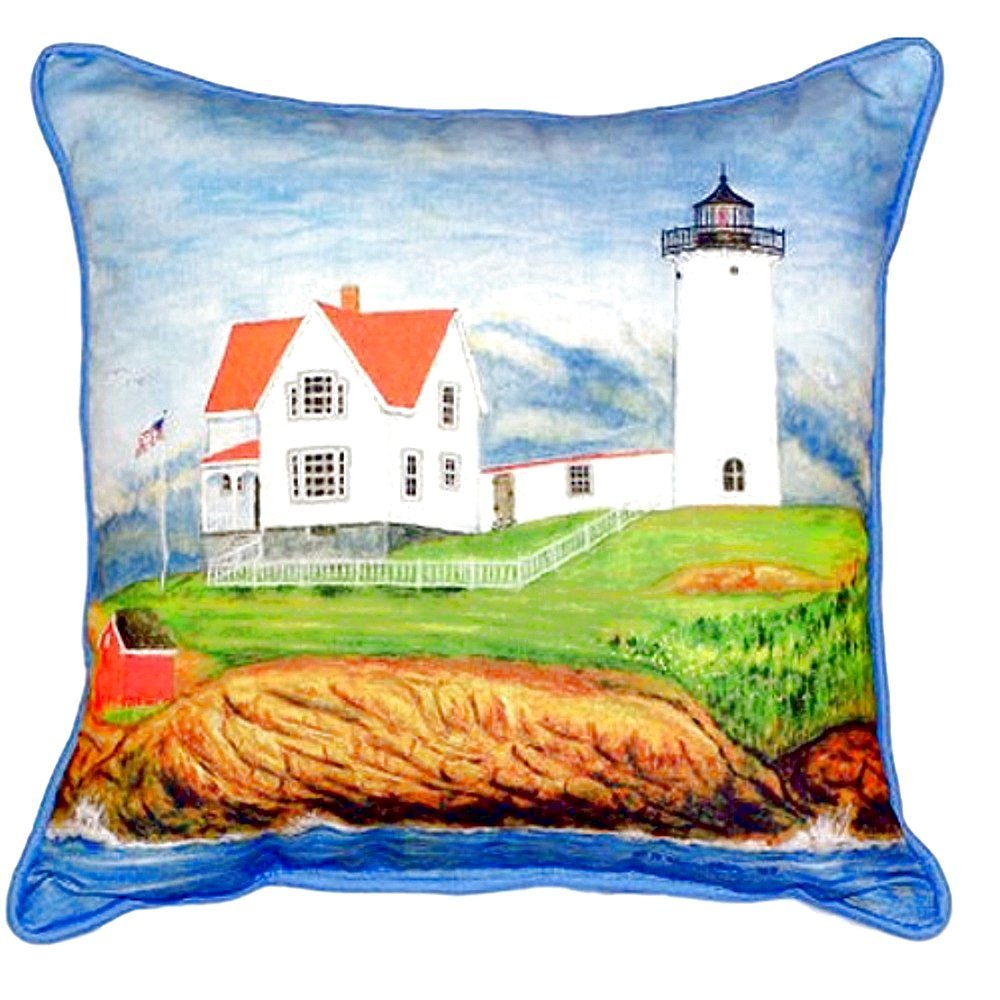 Nubble Lighthouse Small Indoor/Outdoor Pillow 11x14. Picture 1