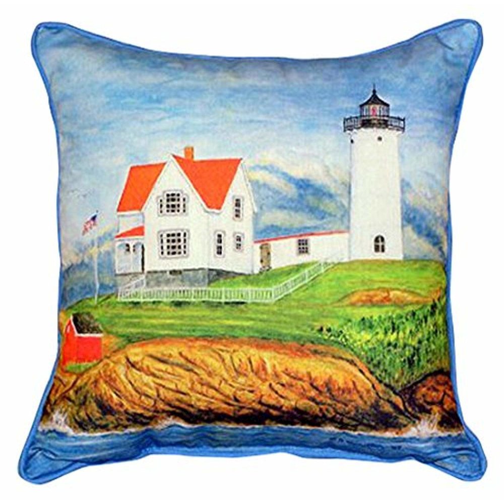 Nubble Lighthouse Large Indoor/Outdoor Pillow 16x20. Picture 1
