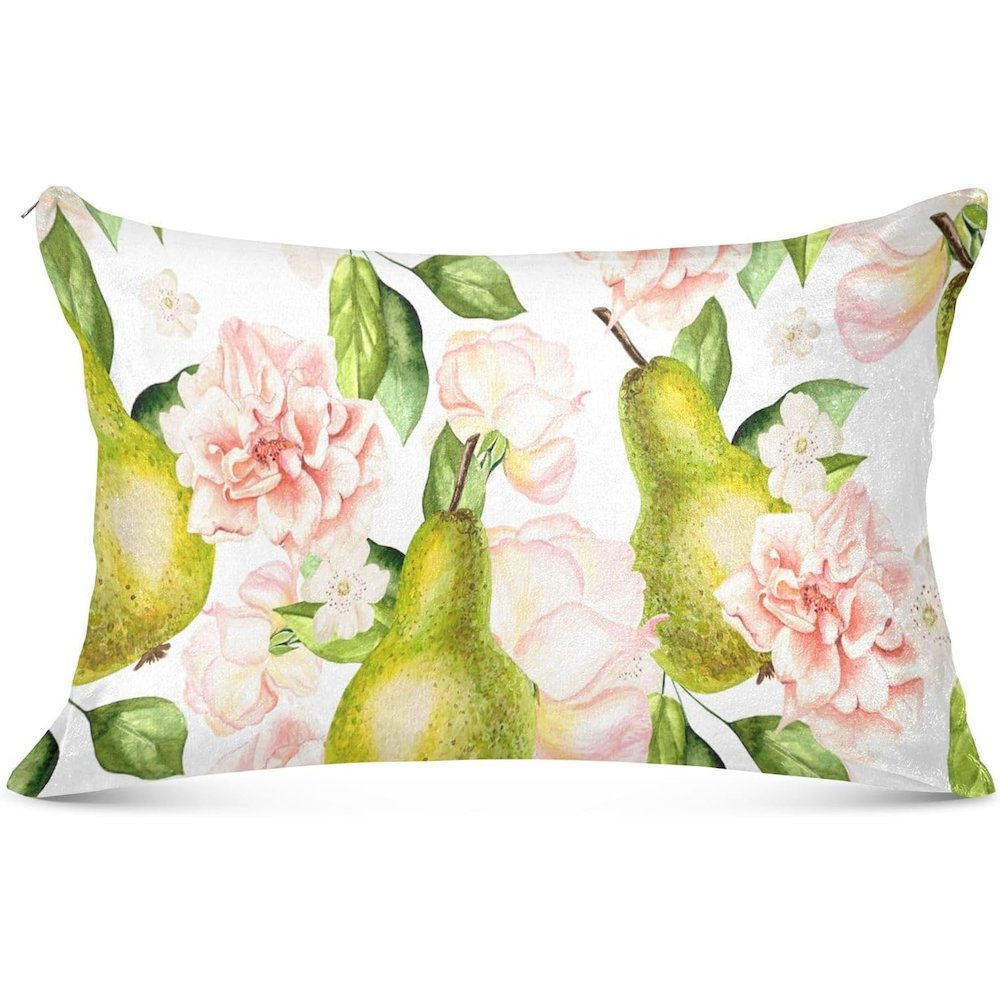Hanging Pears Extra Large Zippered Pillow Cover Only (No Insert) 22x22. Picture 1