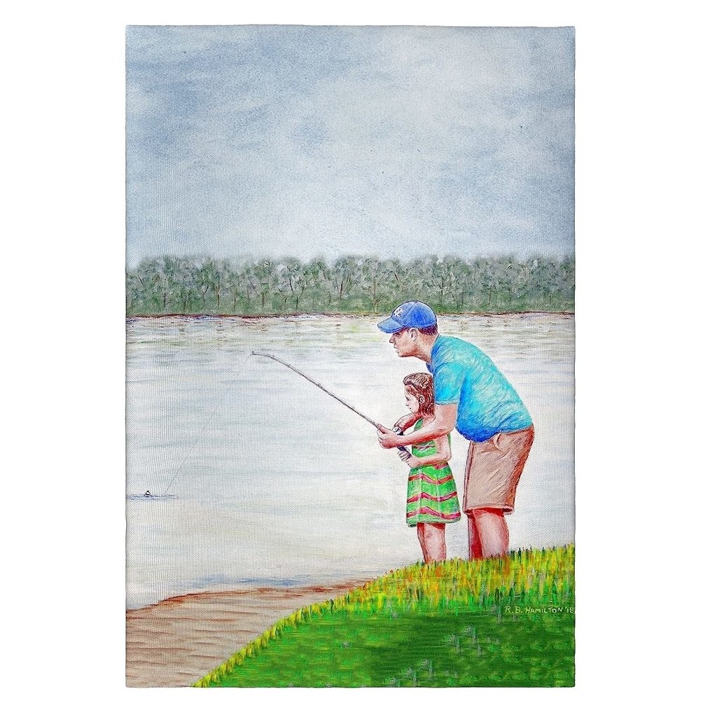 Learning to Fish Guest Towel. Picture 1