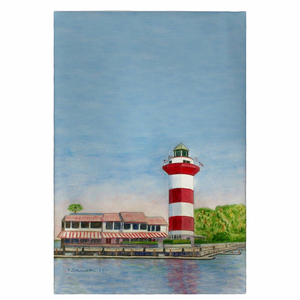 Hilton Head Lighthouse Guest Towel. Picture 1