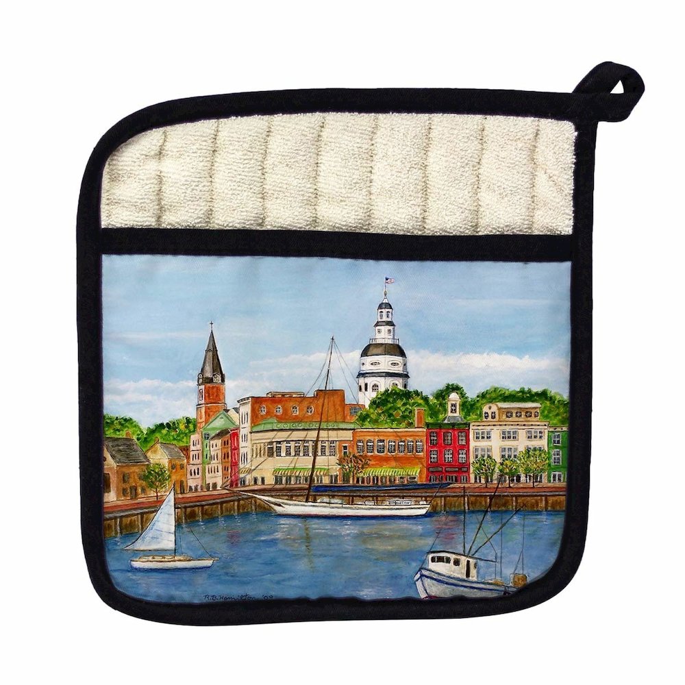 Annapolis City Dock Pot Holder. Picture 1