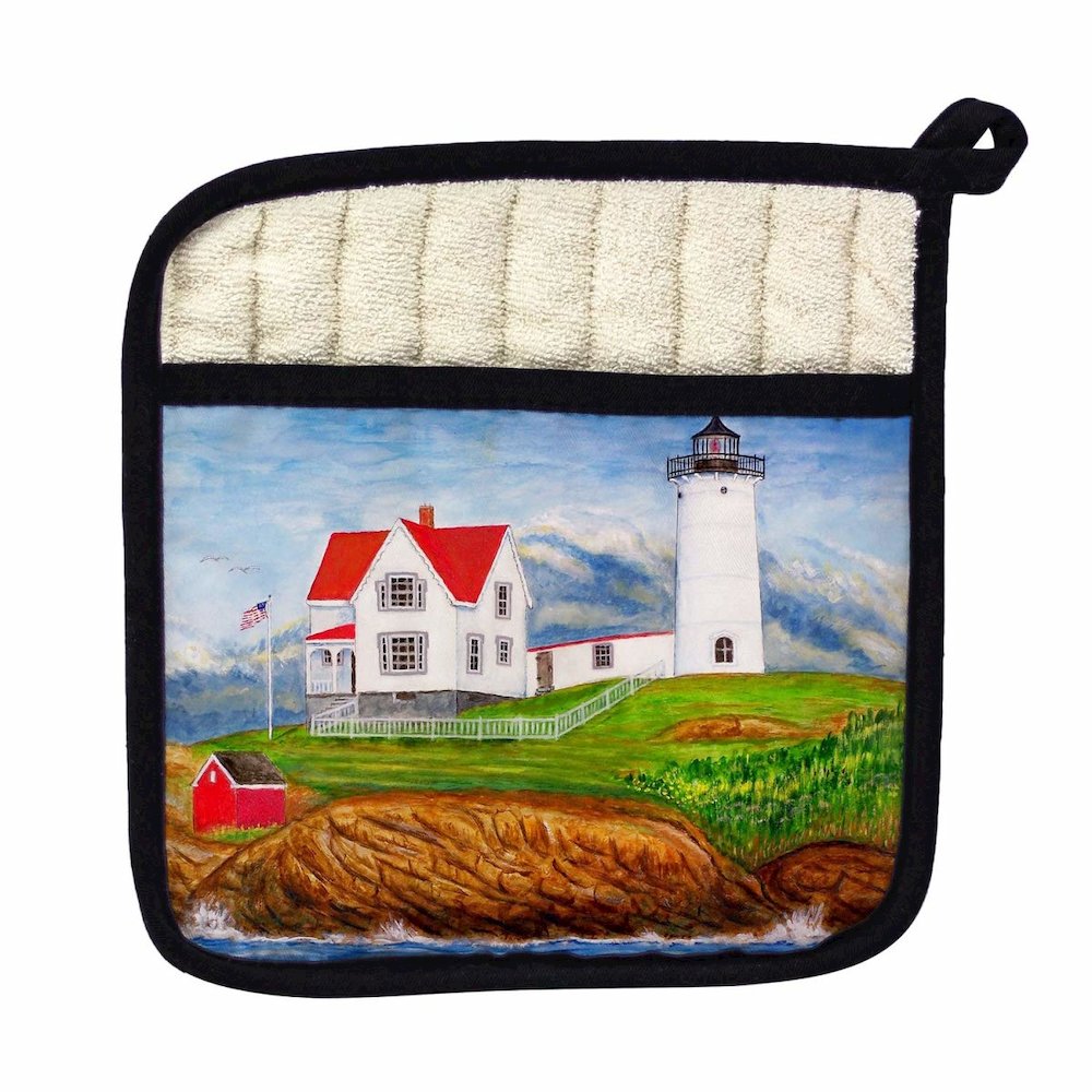 Nubble Lighthouse Pot Holder. Picture 1