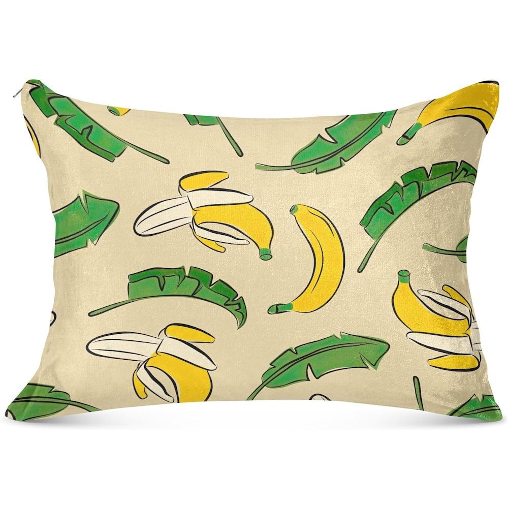 Bunch of Bananas Extra Large Zippered Pillow Cover Only (No Insert) 20x24. Picture 1