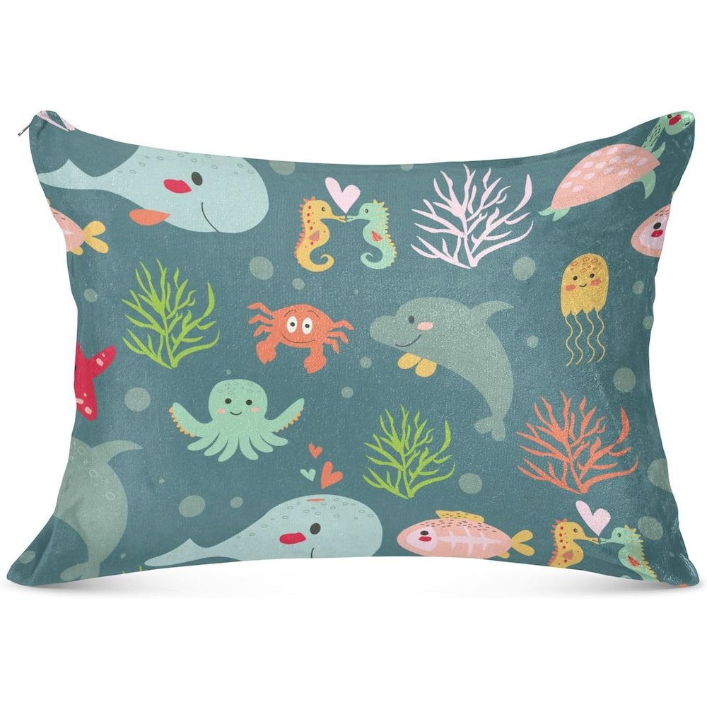 Pumpkinseed Fish Extra Large Zippered Pillow Cover Only (No Insert) 20x24. Picture 1