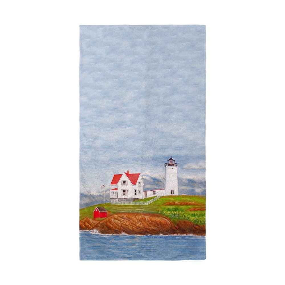 Nubble Lighthouse Beach Towel. Picture 1