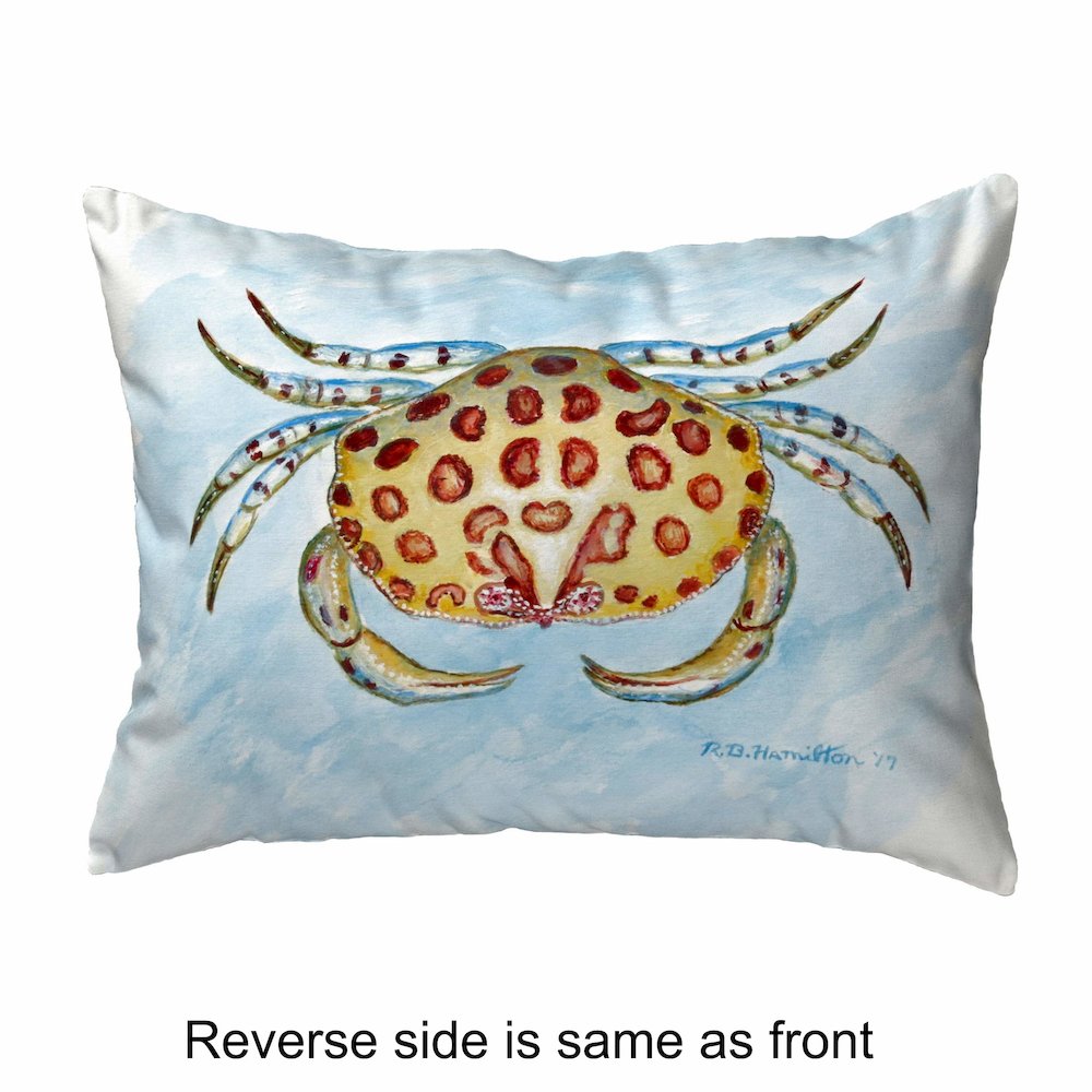 Calico Crab No Cord Pillow 16x20. Picture 2