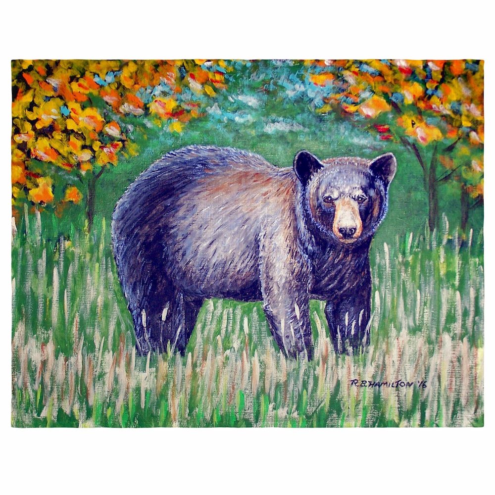 Black Bear Place Mat Set of 4. Picture 1