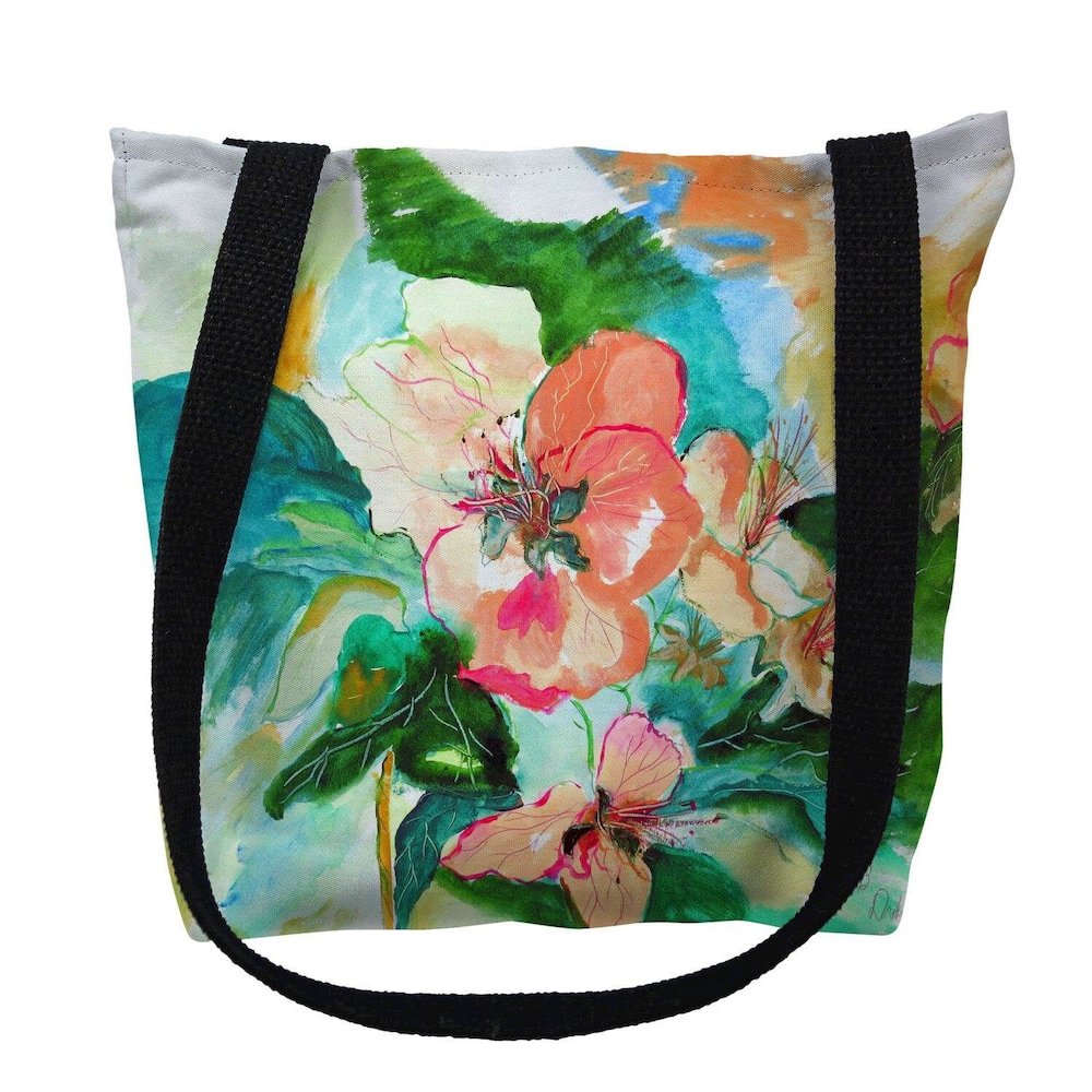 Apple Blossoms Medium Tote Bag 16x16. Picture 1