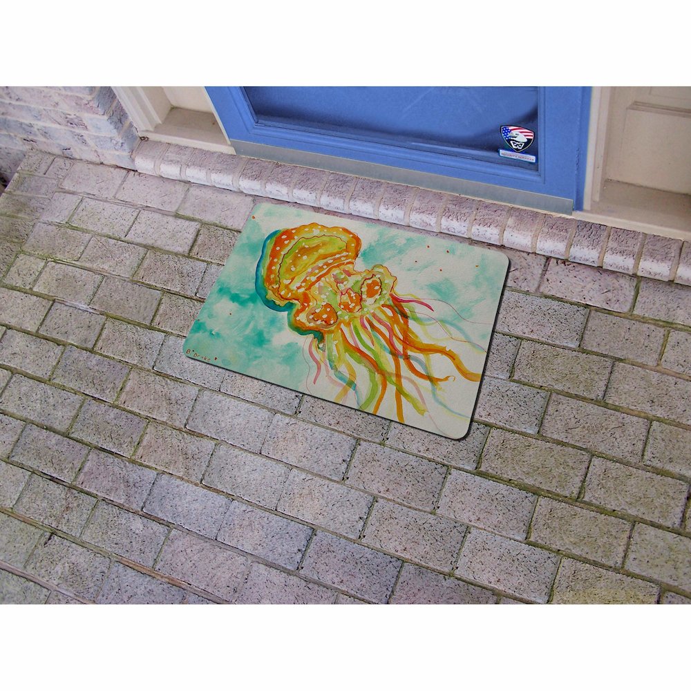 Multi Florals Door Mat 18x26. Picture 2