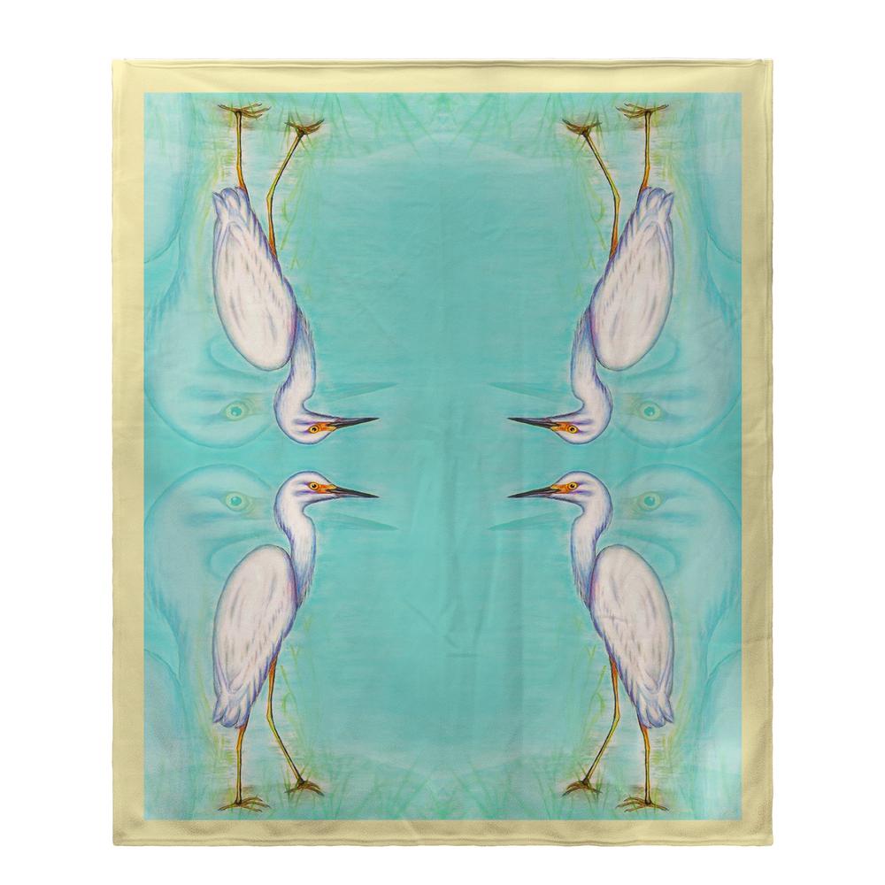 Snowy Egret Throw. Picture 1