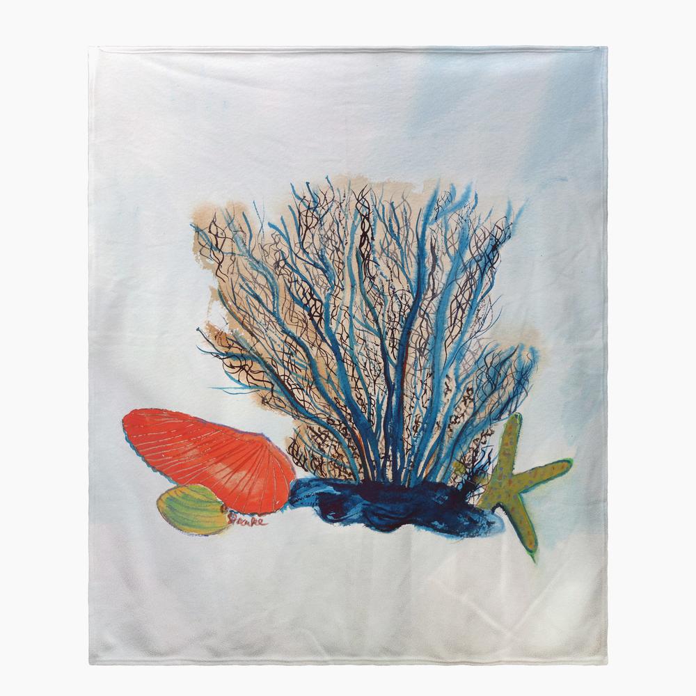 Coral & Shells Throw. Picture 1