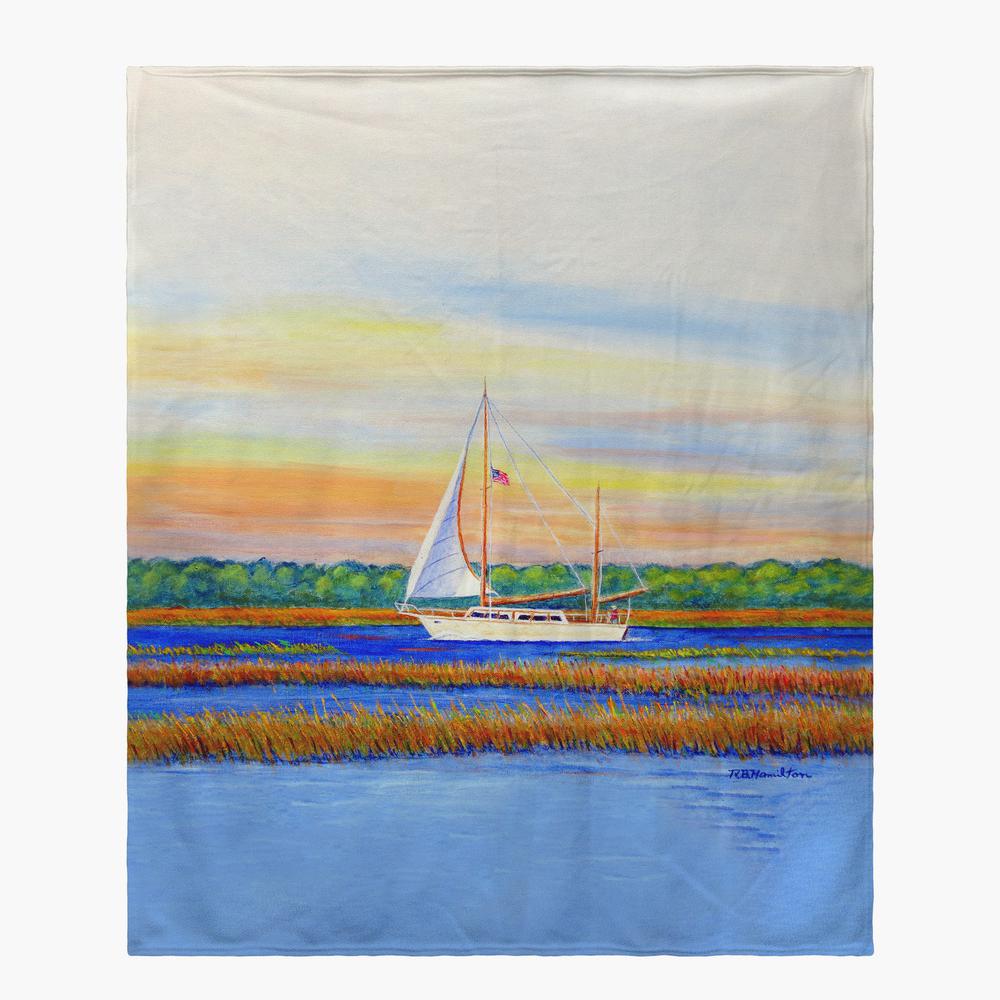 Marsh Sailing Throw. Picture 1