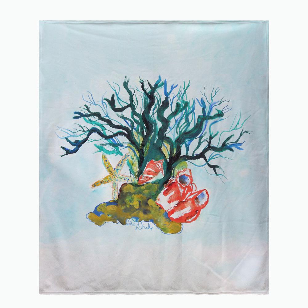 Starfish Coral Shells Throw. Picture 1