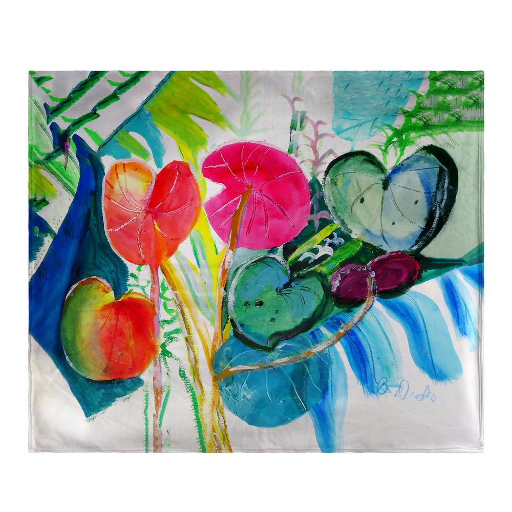 Cyclamen Plant Throw. Picture 1