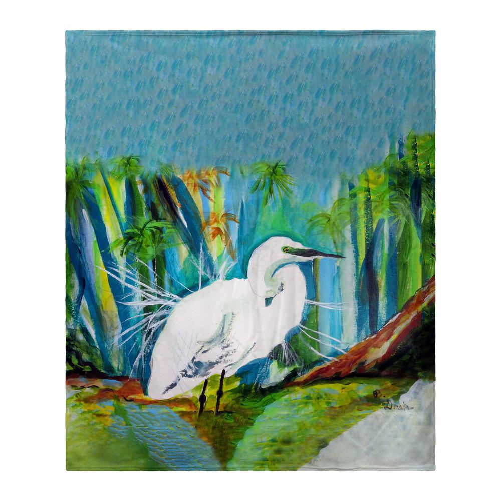 Acrylic Egret Throw. Picture 1