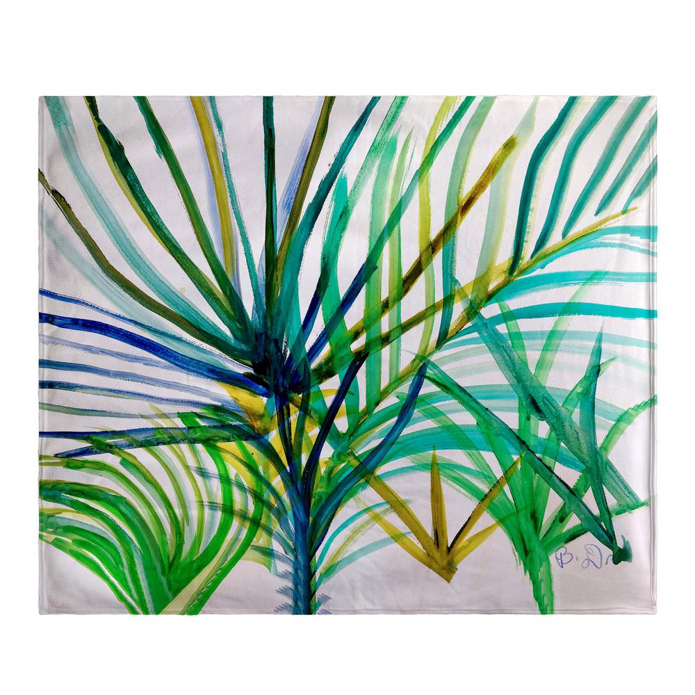 Teal Palms Throw. Picture 1