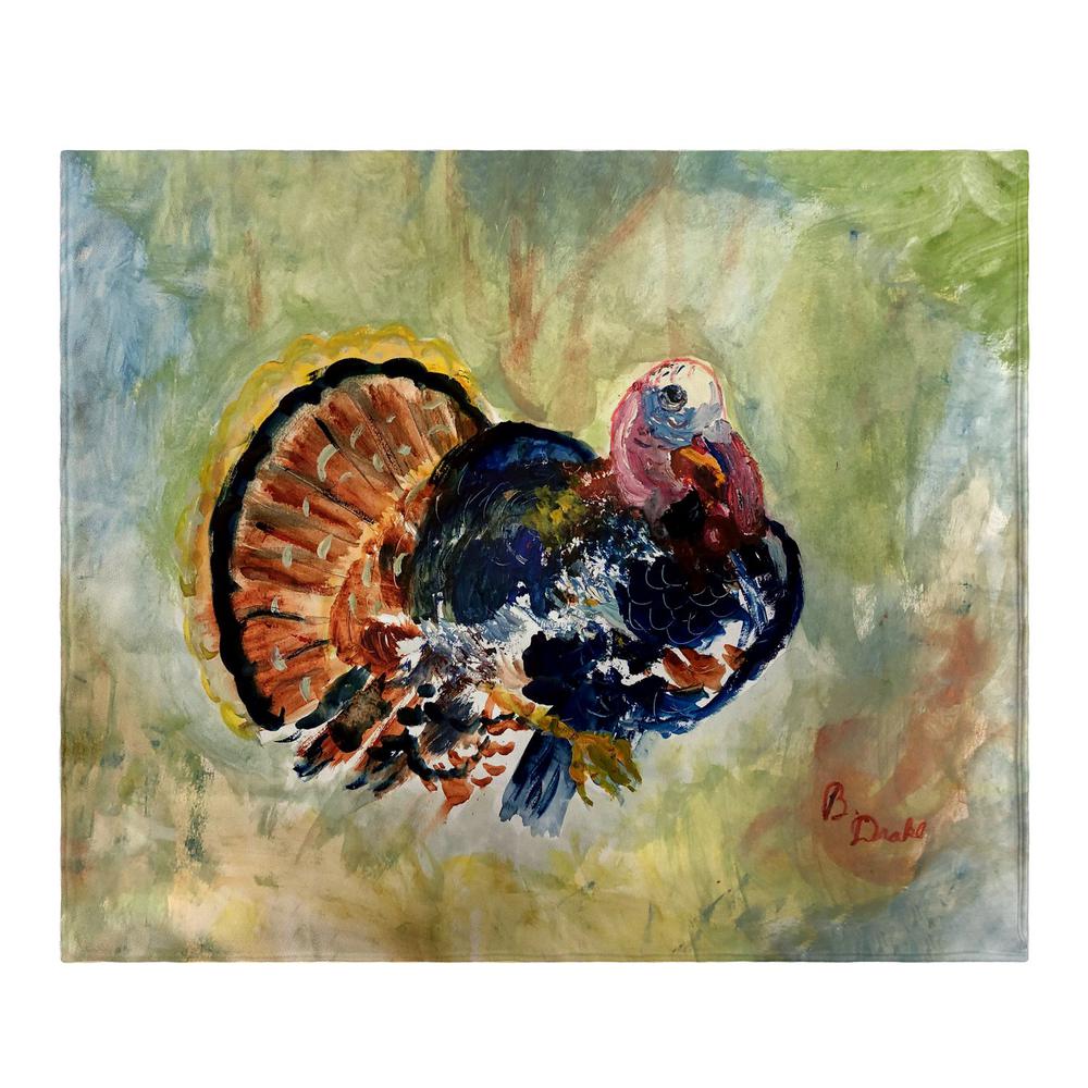 Colorful Turkey Throw. Picture 1