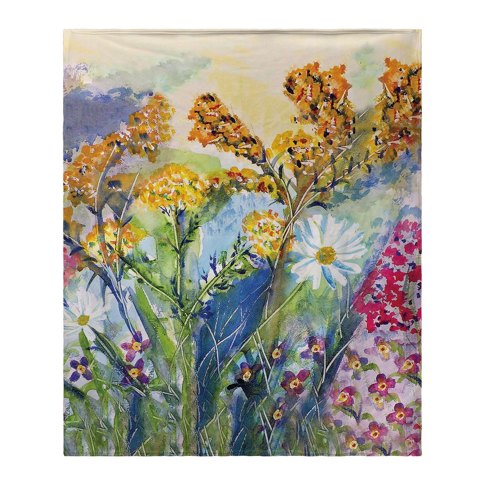 Wildflowers Fleece Blanket. Picture 1