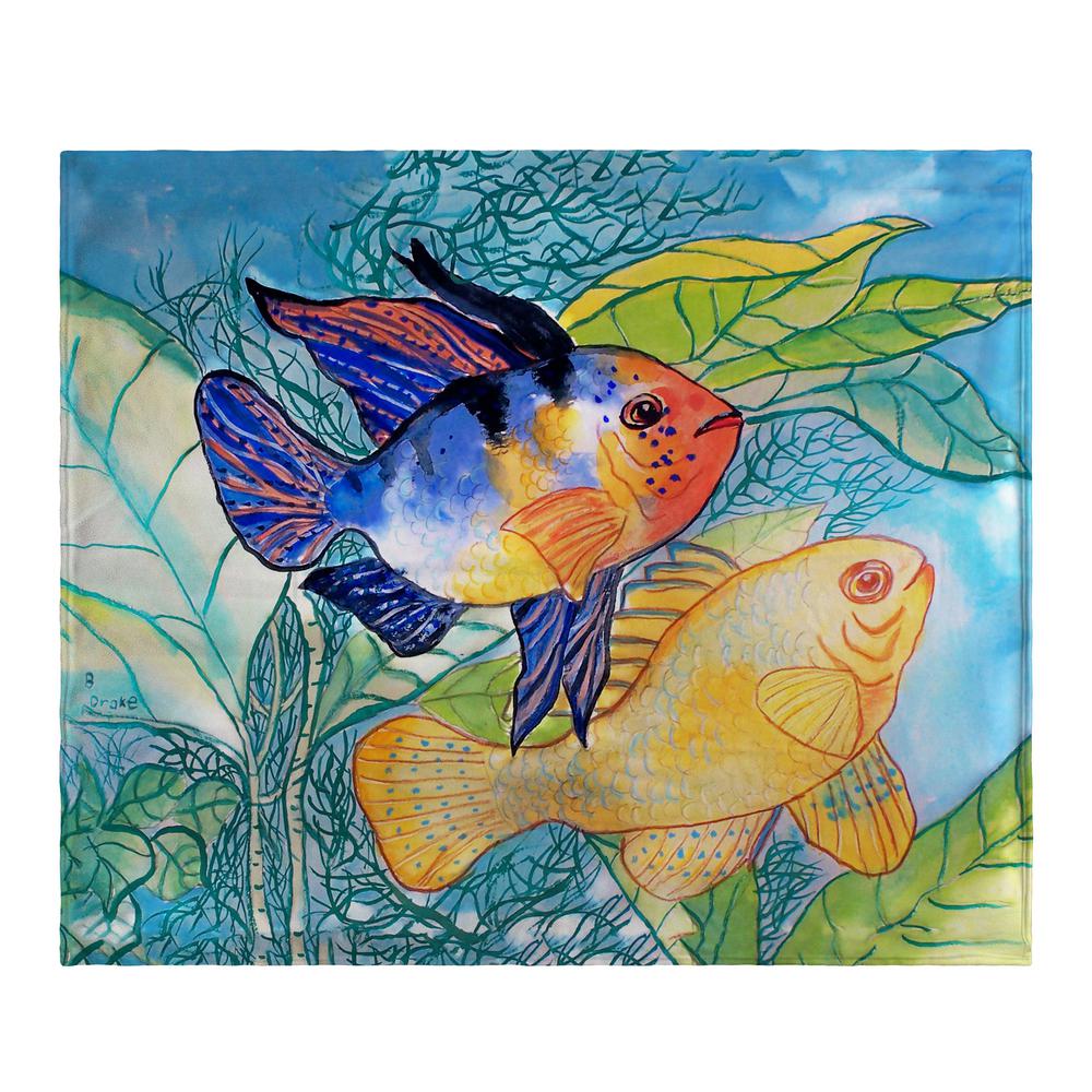 Betsy's Two Fish Fleece Blanket. Picture 1