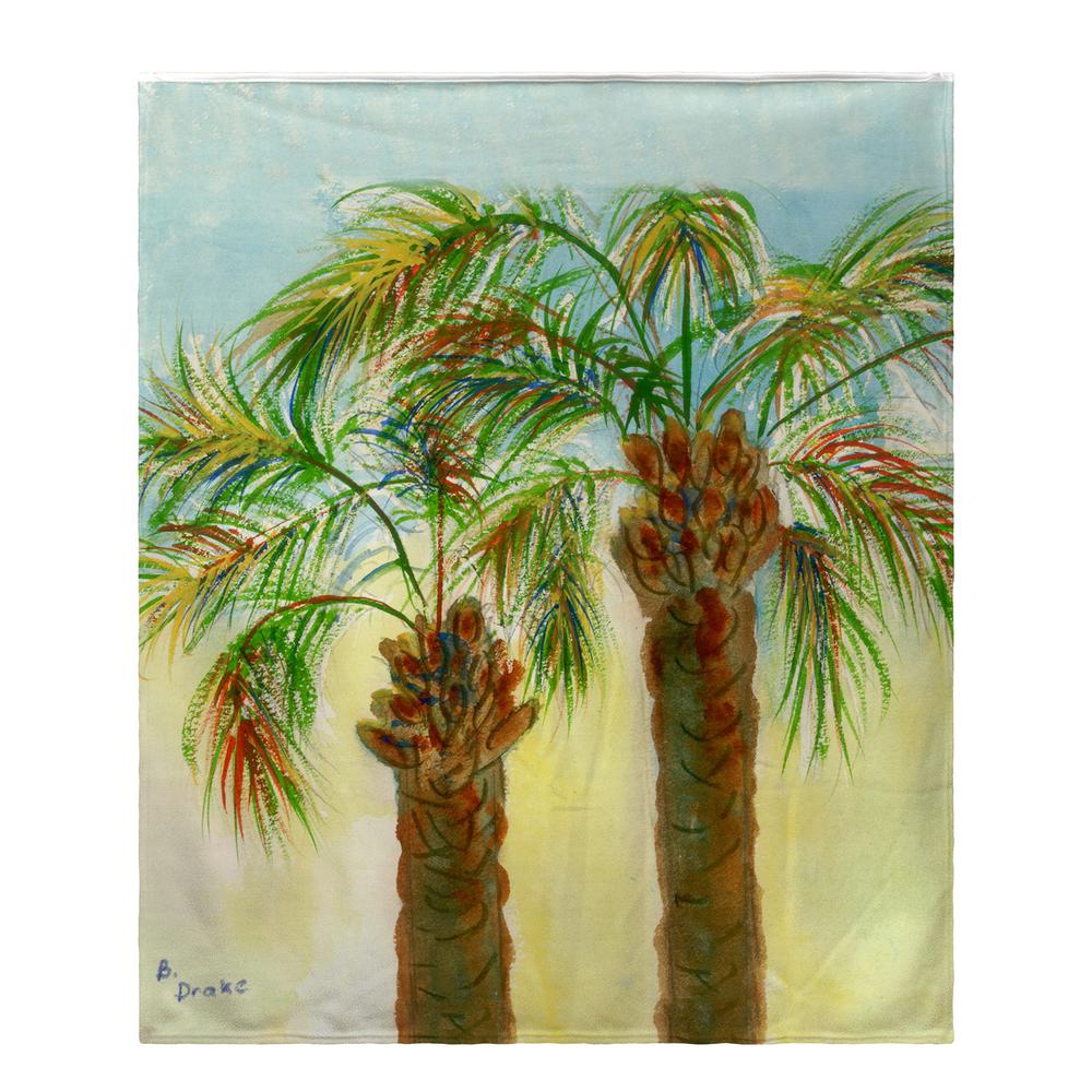 Betsy's Palms Fleece Throw. Picture 1