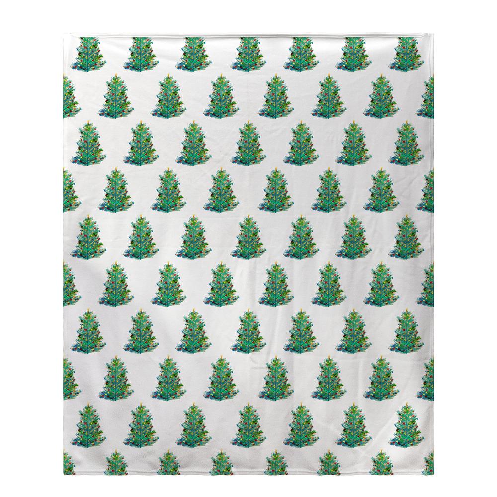Christmas Tree Fleece Throw. Picture 1