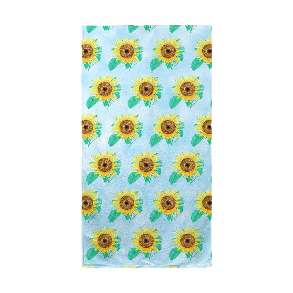 Dick's Sunflower Tiled Beach Towel. Picture 1