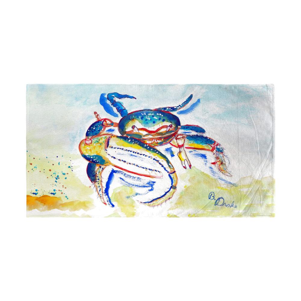 Colorful Fiddler Crab Beach Towel. Picture 1