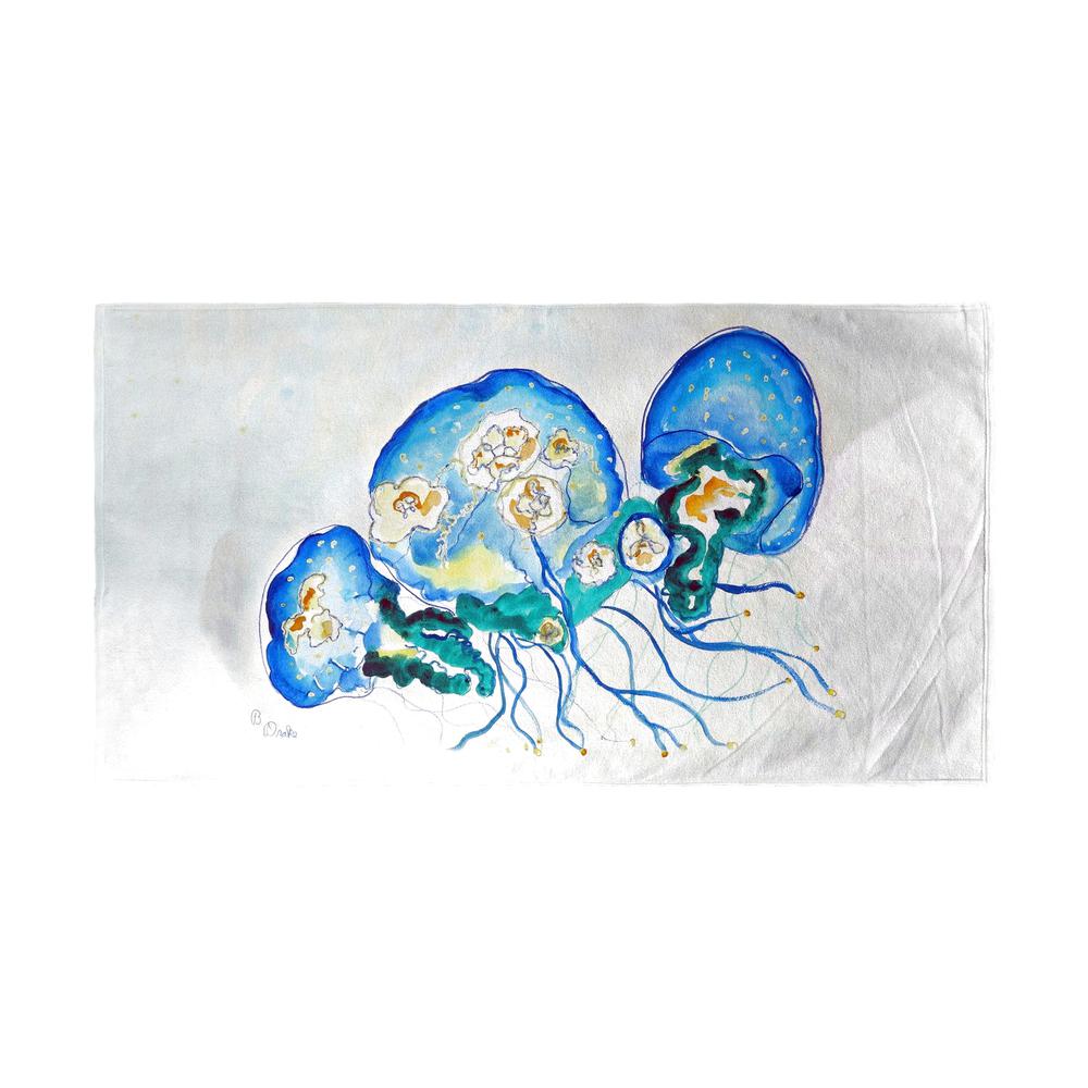 Multi Jellyfish Beach Towel. Picture 1
