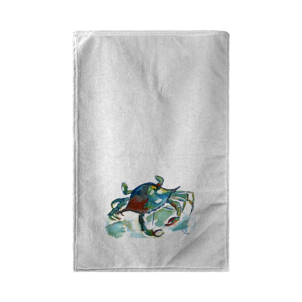 Betsy's Crab Beach Towel White. Picture 1