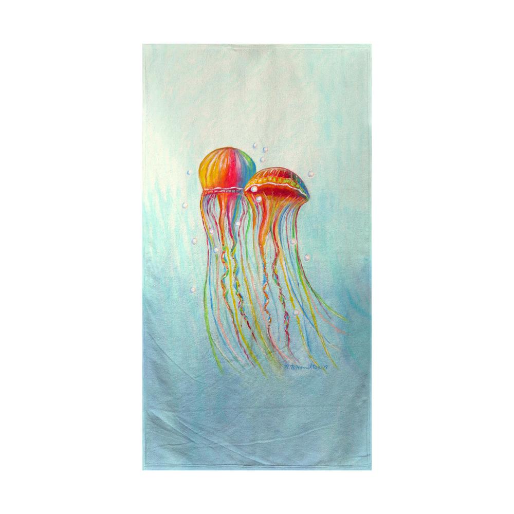 Colorful Jellyfish Beach Towel. Picture 1