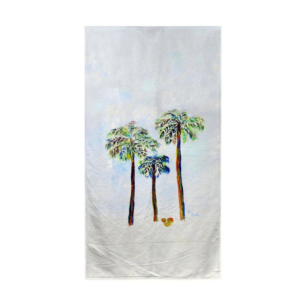 Three Palms Beach Towel. Picture 1