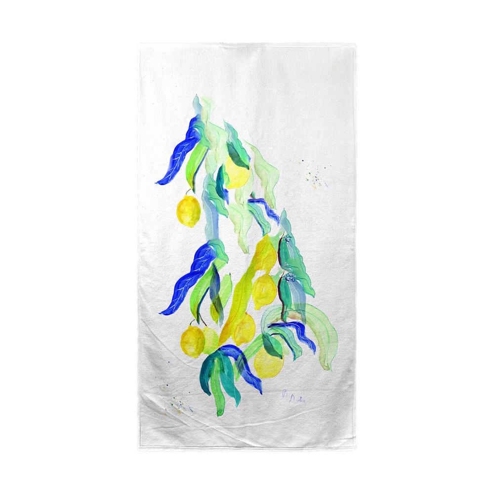 Lemon Tree Beach Towel. Picture 1