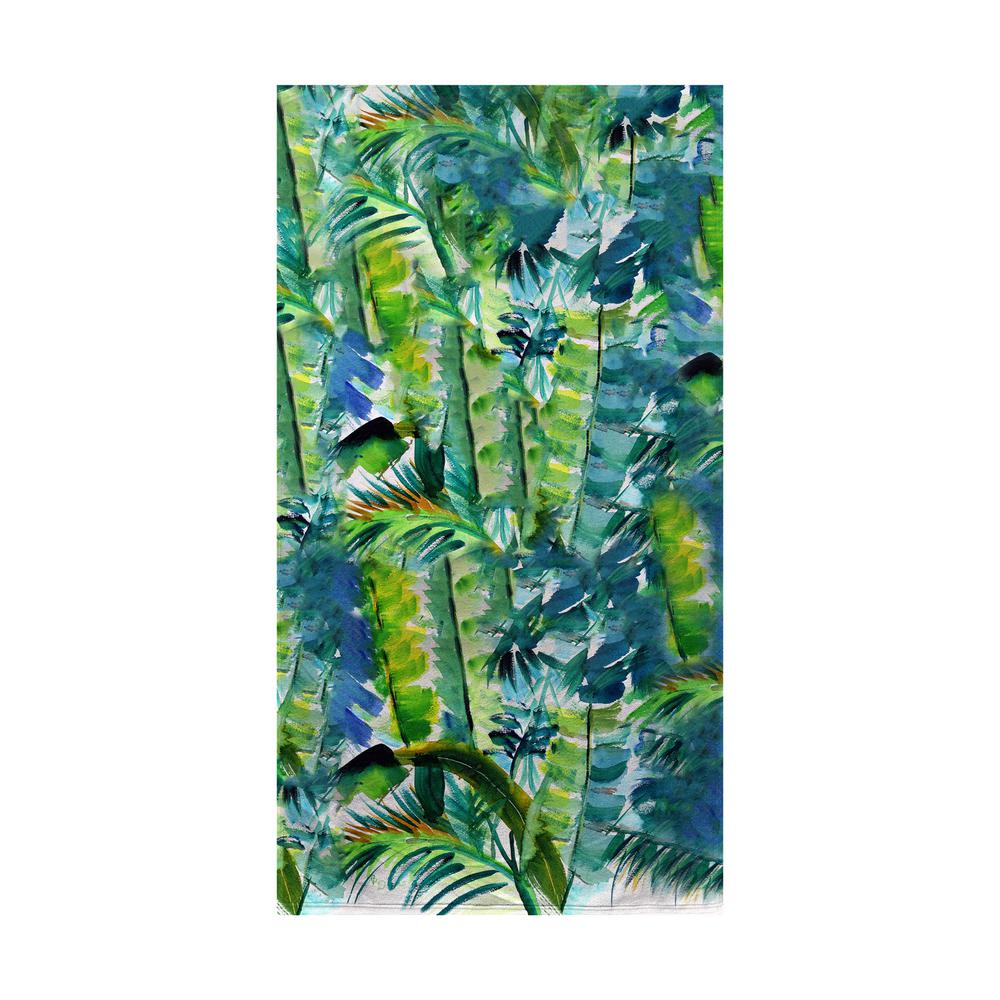 Jungle Greens Beach Towel. Picture 1