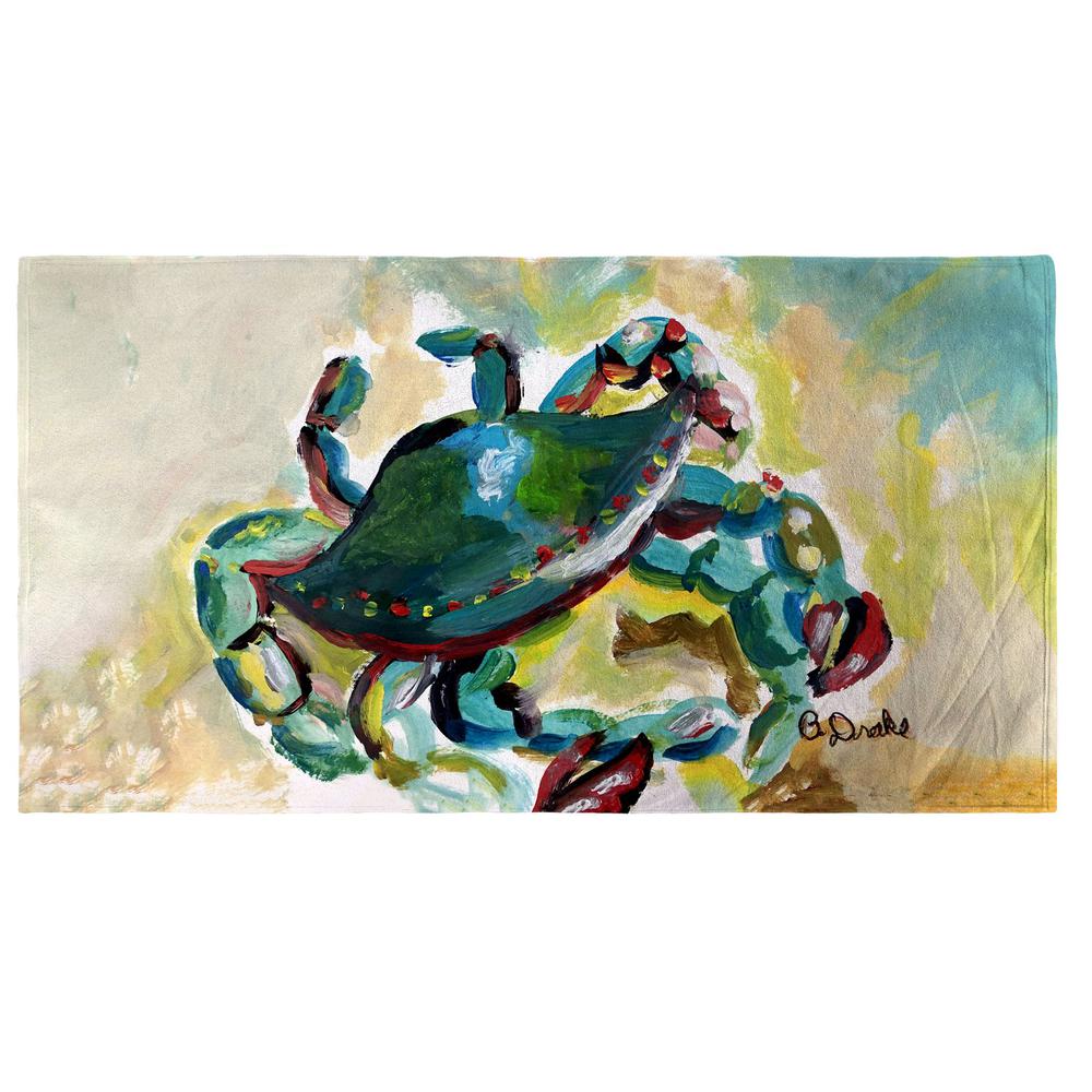 Colorful Crab Beach Towel. Picture 1