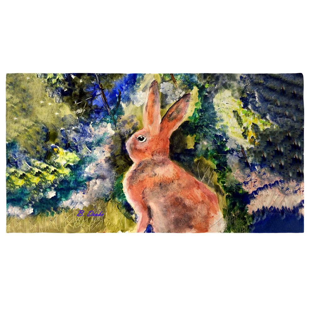Cottontail Rabbit Beach Towel. Picture 1