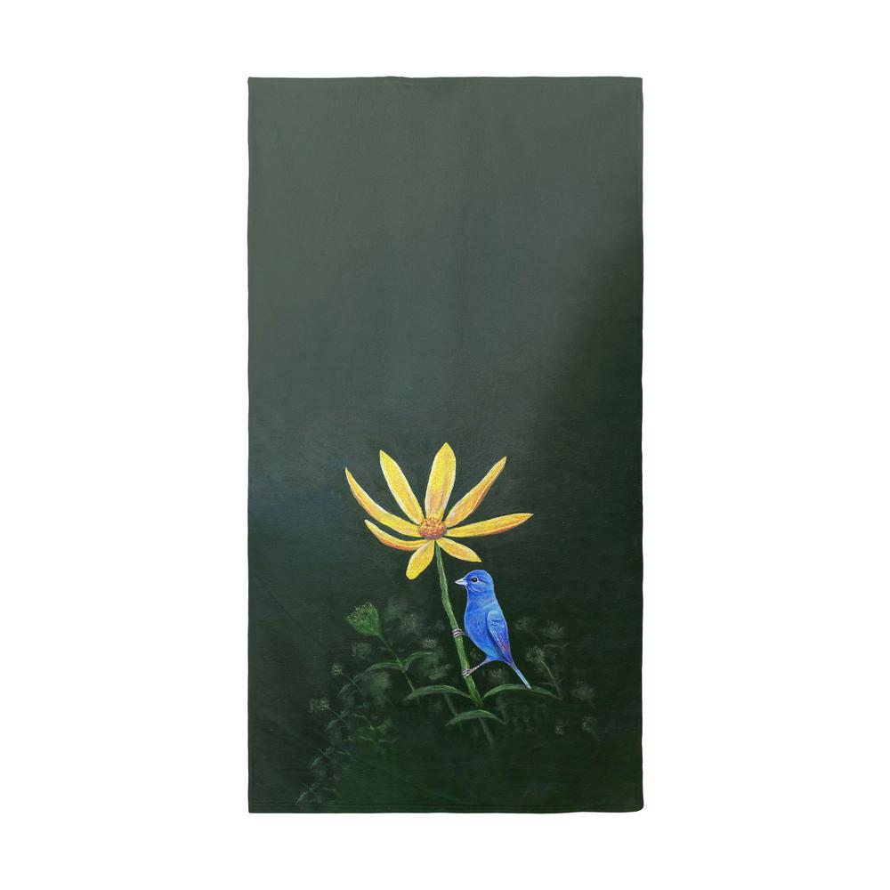 Indigo Bunting Beach Towel. Picture 1