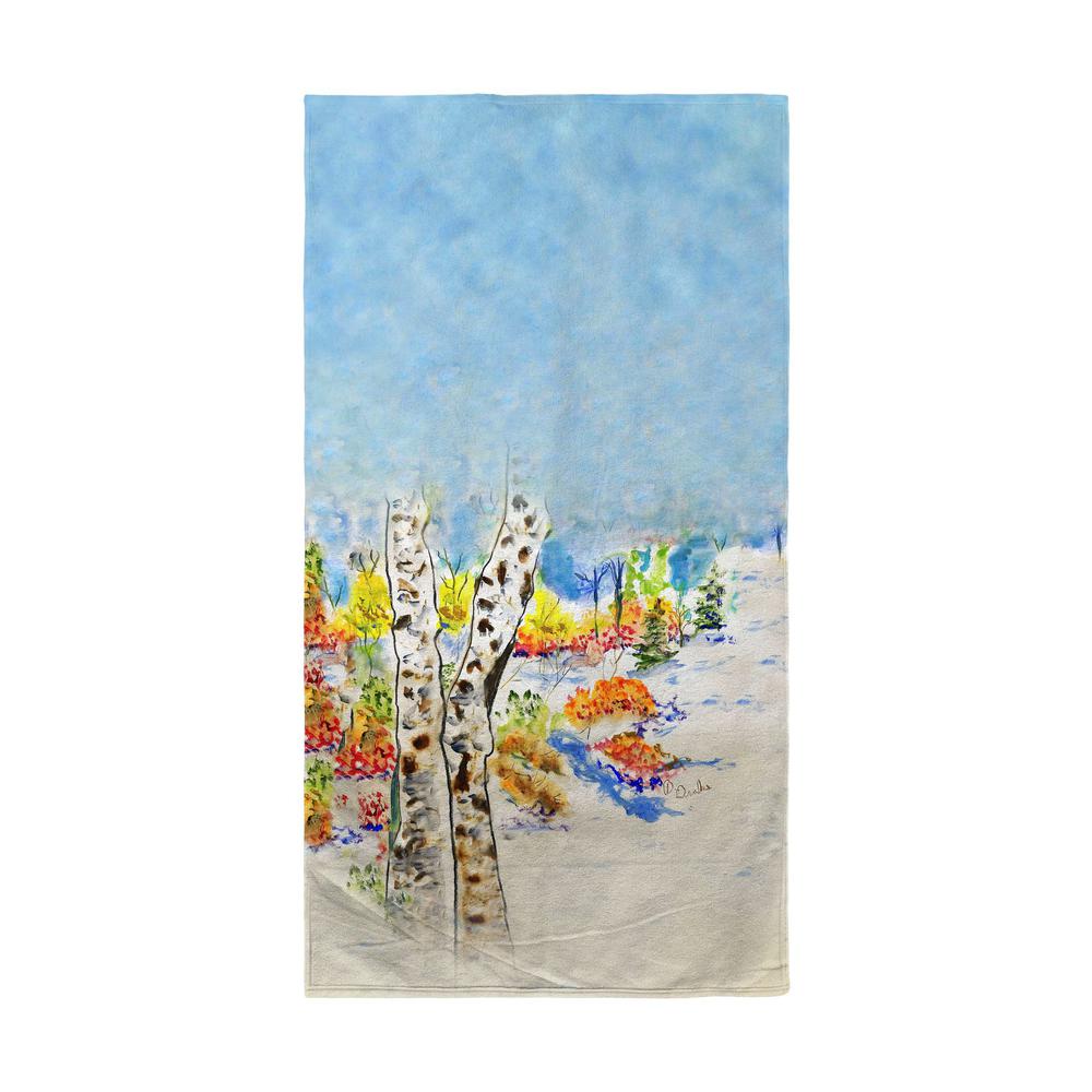 White Birch Beach Towel. Picture 1