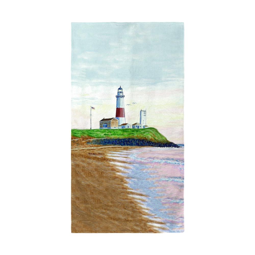 Montauk Lighthouse Beach Towel. Picture 1
